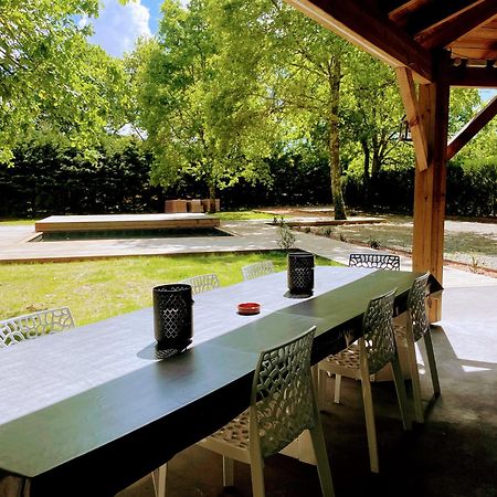 L Estanguet Maison Octogonale En Foret Rion-Des-Landes Bagian luar foto