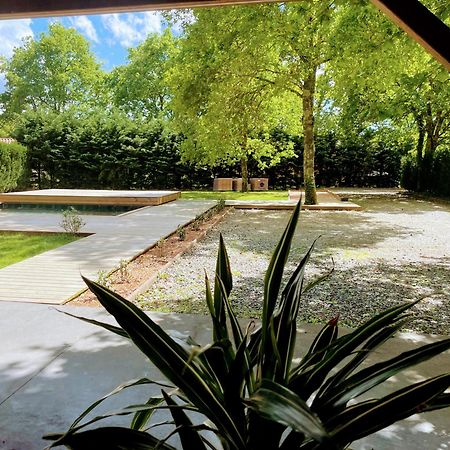 L Estanguet Maison Octogonale En Foret Rion-Des-Landes Bagian luar foto