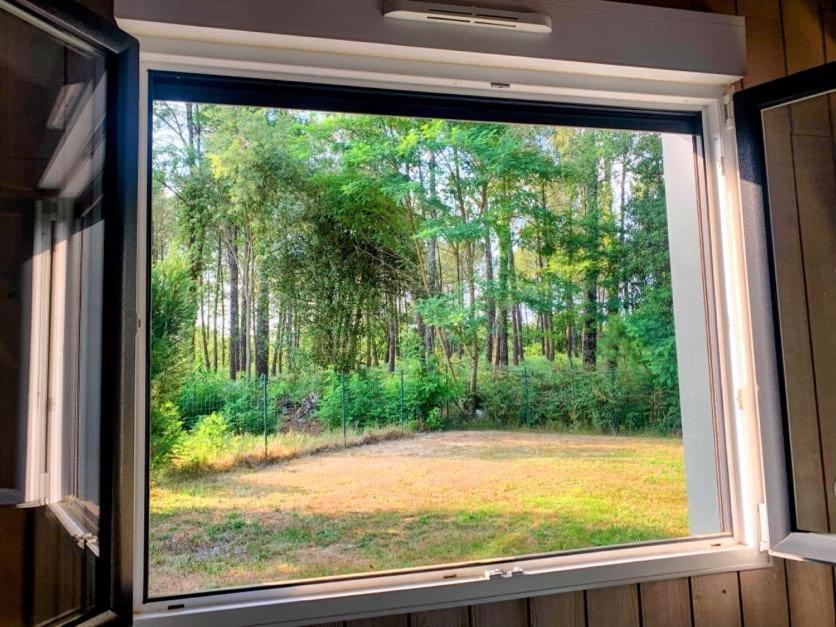L Estanguet Maison Octogonale En Foret Rion-Des-Landes Bagian luar foto