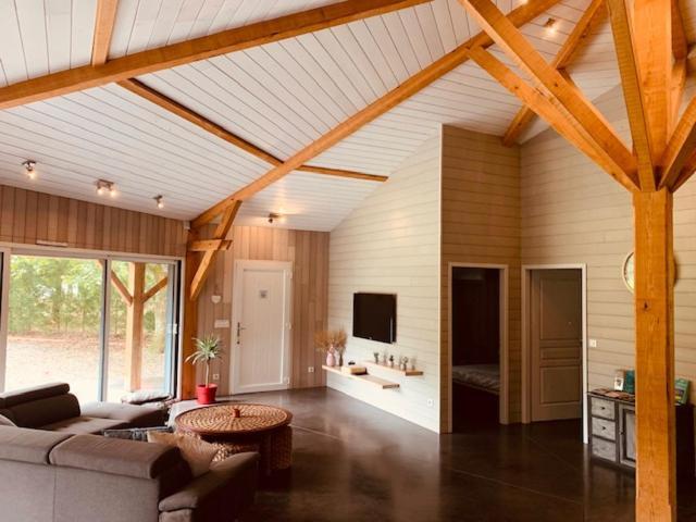 L Estanguet Maison Octogonale En Foret Rion-Des-Landes Bagian luar foto